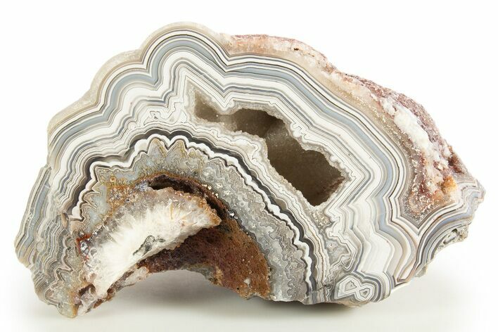 Polished Crazy Lace Agate Section - Mexico #323870